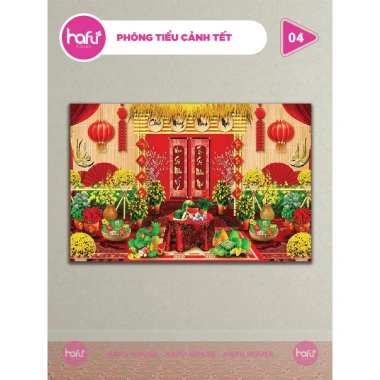 Phông nền chụp ảnh Tết HAFU HOUSE - Trang trí tiểu cảnh 01-14, giá ưu đãi 133.000₫
