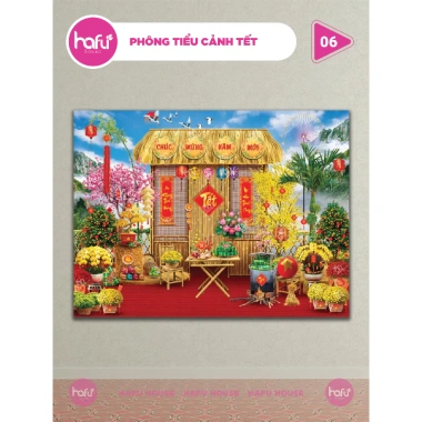 Phông nền chụp ảnh Tết HAFU HOUSE - Trang trí tiểu cảnh 01-14, giá ưu đãi 133.000₫