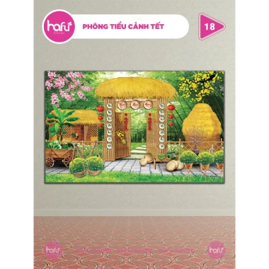 Phông nền chụp ảnh Tết và tranh tiểu cảnh HAFU HOUSE 15-28 - Giá 133.000₫