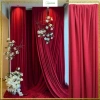 Phông nền chụp ảnh Tết vải thun lạnh đỏ đô 1.6m Decor đám cưới sinh nhật Anhome giá 99.000₫