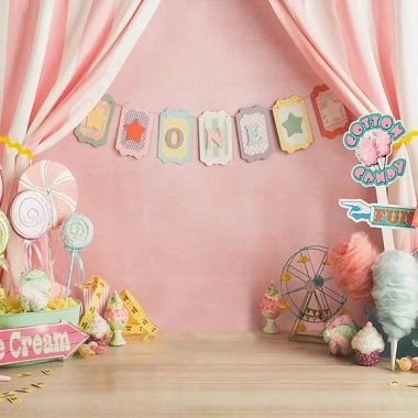 Phông Nền Cotton Tiệc Sinh Nhật 1st - Photozone Trẻ Em, Công Viên, Giá 104.034₫