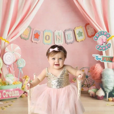Phông Nền Cotton Tiệc Sinh Nhật 1st - Photozone Trẻ Em, Công Viên, Giá 104.034₫