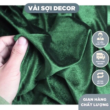Phông nền đám cưới vải nhung 5m x 1,5m - Decor Tết, Noel, Trung Thu, giá 55.000₫