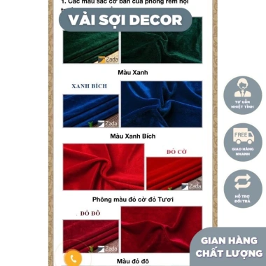 Phông nền đám cưới vải nhung 5m x 1,5m - Decor Tết, Noel, Trung Thu, giá 55.000₫