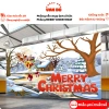 Phông nền Merry Christmas cỡ lớn - Bạt ngoài trời in đa kích thước, chỉ 160k 8