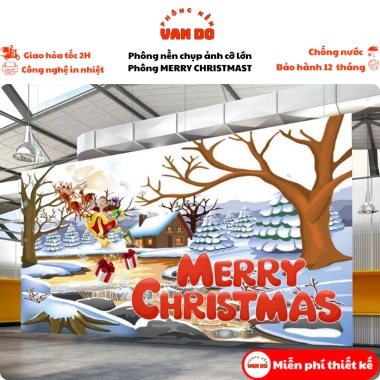 Phông nền Merry Christmas cỡ lớn - Bạt ngoài trời in đa kích thước, chỉ 160k 8 Phông nền Merry Christmas cỡ lớn - Bạt ngoài trời in đa kích thước, chỉ 160k 8