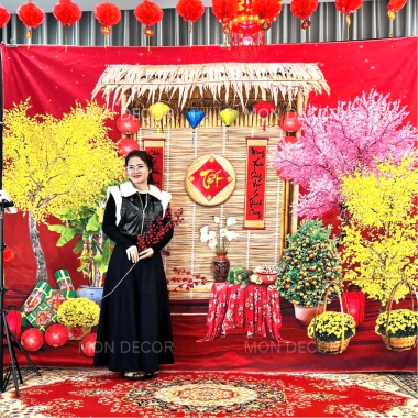 Phông Nền Tết 2.026 3m x 2m MON Decor - Tranh Vải 3D Giá ưu đãi 149.000 4