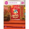 Phông nền Tết Nguyên Đán Happy New Year Khổ Đỏ In Theo Yêu Cầu - HAFU HOUSE 01-14 10