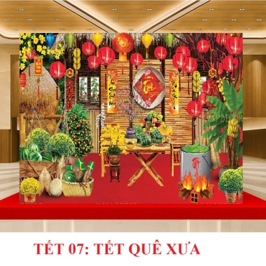 Phông nền Tết TET01 BIATON - Tranh decor chụp ảnh, trang trí nhà, giá 159.000₫ 6