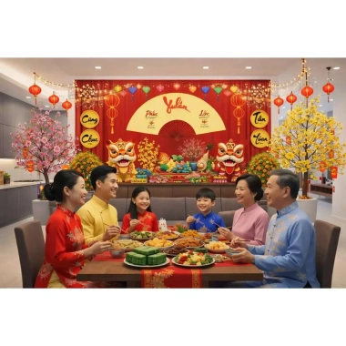 Phông nền Tết tranh vải treo tường backdrop Happy New Year – Giá chỉ 159.000₫ (giá gốc 206.700₫) 8