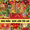 Phông nền tranh vải Cavar 4m - Backdrop chụp ảnh Tết TET07 BEEKIDS, giảm 149k