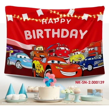 Phông nền tranh vải sinh nhật Birthday treo tường kèm đinh móc giảm còn 82.000₫