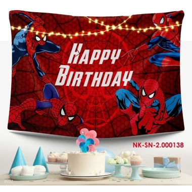 Phông nền tranh vải sinh nhật Birthday treo tường kèm đinh móc giảm còn 82.000₫