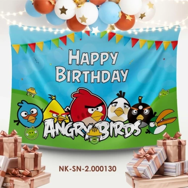 Phông nền tranh vải sinh nhật Birthday treo tường kèm đinh móc giảm còn 82.000₫