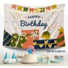 Phông nền tranh vải sinh nhật Birthday treo tường kèm đinh móc giảm còn 82.000₫ 9