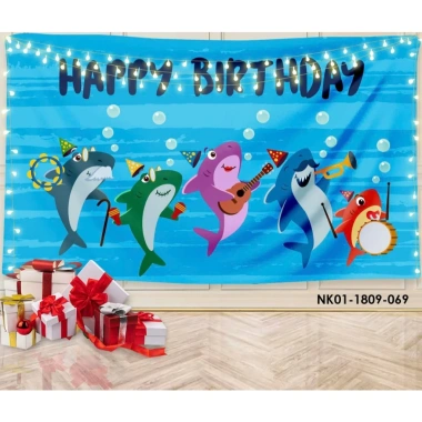Phông nền tranh vải treo tường – Backdrop sinh nhật, thiết kế yêu cầu, giá 82.000đ