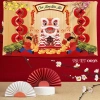 Phông nền tranh vải treo tường Backdrop Tết Nguyên Đán Happy New Year, kèm đinh móc và keo dán, giảm giá 18% 5