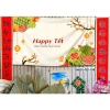 Phông nền tranh vải treo tường backdrop Tết Nguyên Đán, tặng đinh móc keo dán, chỉ 82.000₫ 9