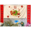 Phông nền tranh vải treo tường backdrop Tết Nguyên Đán, tặng đinh móc keo dán, chỉ 82.000₫ 10