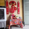 Phông nền vải công phượng đỏ họa tiết đẹp - Trang trí Tết, lễ hội, giảm giá 22% 7