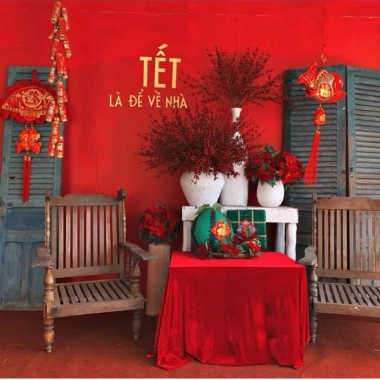 Phông nền vải nhung tuyết đỏ - Trang trí bàn tiệc Noel, Tết, chụp ảnh đẹp 3 Phông nền vải nhung tuyết đỏ - Trang trí bàn tiệc Noel, Tết, chụp ảnh đẹp 3
