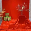 Phông nền vải nhung tuyết đỏ - Trang trí bàn tiệc Noel, Tết, chụp ảnh đẹp 6