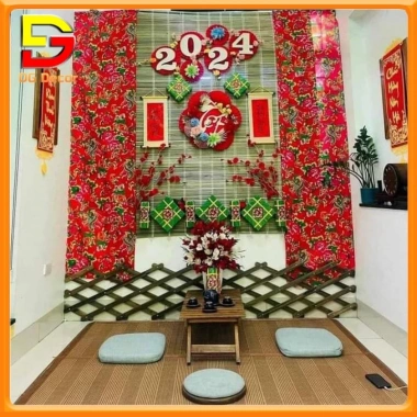 Phông Rèm Vải Nhung Đỏ Công Phượng Decor Noel Tết Backgroud Trang Trí Sự Kiện DC-458 Giá ưu đãi 139k 6