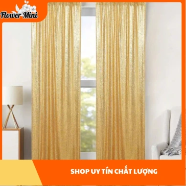 Phông Rèm Voan Kim Sa 1.5m - Đám Cưới, Tiệc, Sinh Nhật, Thôi Nôi, Giá 280k