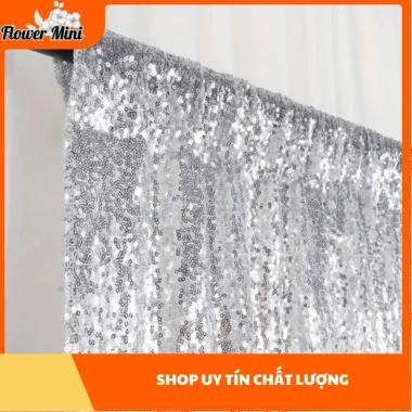 Phông Rèm Voan Kim Sa 1.5m - Đám Cưới, Tiệc, Sinh Nhật, Thôi Nôi, Giá 280k