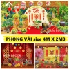 Phông Tết Vải Nguyên Tấm 4m x 2m3 - Tranh Vải Decor Tết 2.026 Ưu đãi 598.920 VND
