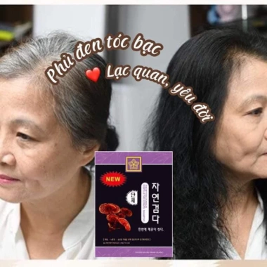 Phủ Bạc Nấm Linh Chi Kích Đen Tóc - Nuôi Tóc Đen Dày, Tự Nhiên, Giá 85.000đ