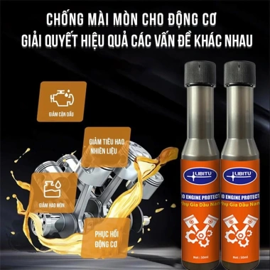 Phụ Gia Dầu Nano LIBITU 2 chai 50ml - Giảm ma sát, tối ưu động cơ, tiết kiệm nhiên liệu 65k 6