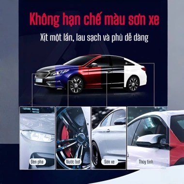 Phủ Gương 5 Phút Biến Xe Cũ Thành Mới Xịt Lau Sáng, Chịu Mưa Nắng, Bảo Vệ Sơn