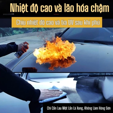 Phủ Gương 5 Phút Biến Xe Cũ Thành Mới Xịt Lau Sáng, Chịu Mưa Nắng, Bảo Vệ Sơn