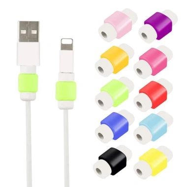 Phụ Kiện Bảo Vệ Dây Cáp Silicon Mềm Đa Màu Cho iPhone Samsung Xiaomi Huawei - Giá ưu đãi 12.329đ