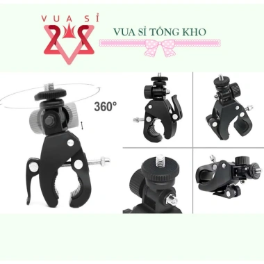 Phụ kiện bộ chuyển đổi kẹp điện thoại Ren 1/4 - kẹp đuôi bi tròn, kẹp máy tính bảng, giá chỉ 28.000 VND 2