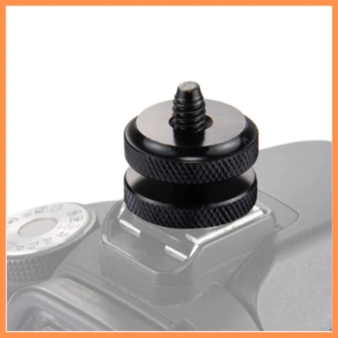 Phụ Kiện Chuyển Hotshoe Máy Ảnh Sang Ren 1/4 - Đèn Trợ Sáng, Kẹp Điện Thoại 25k 4
