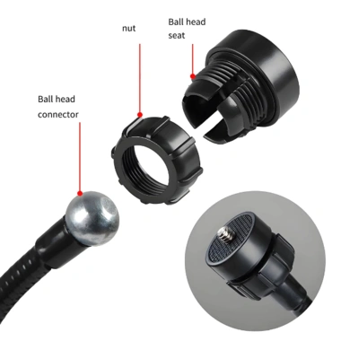 Phụ kiện đa chức năng 360 độ xoay: Đầu bóng kim loại 17,4mm cho điện thoại và máy tính bảng - Giá 80.743đ 6