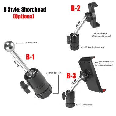 Phụ kiện đa chức năng 360 độ xoay: Đầu bóng kim loại 17,4mm cho điện thoại và máy tính bảng - Giá 80.743đ 8