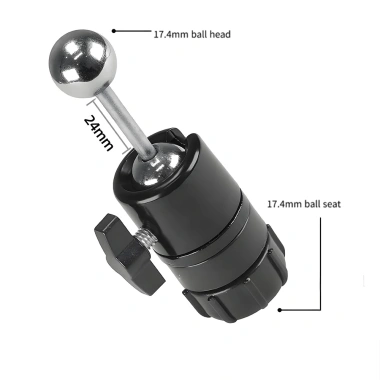 Phụ kiện đa chức năng 360 độ xoay: Đầu bóng kim loại 17,4mm cho điện thoại và máy tính bảng - Giá 80.743đ 10