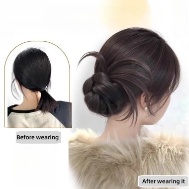 Phụ kiện đầu đội bóng & tóc giả đa năng - Búi tóc, buộc đuôi ngựa, giá 55.000đ 2