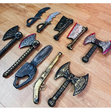Phụ kiện hóa trang Rìu Cưa Dao Cosplay Halloween - Đồ chơi siêu thực, giảm giá 21k, chất liệu bền, giá chỉ 72.000 VND 2