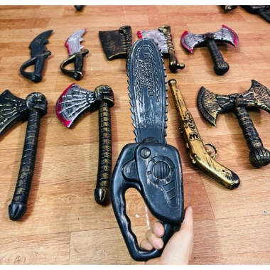 Phụ kiện hóa trang Rìu Cưa Dao Cosplay Halloween - Đồ chơi siêu thực, giảm giá 21k, chất liệu bền, giá chỉ 72.000 VND 3