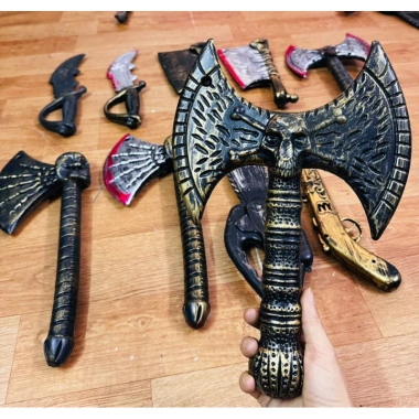 Phụ kiện hóa trang Rìu Cưa Dao Cosplay Halloween - Đồ chơi siêu thực, giảm giá 21k, chất liệu bền, giá chỉ 72.000 VND 5