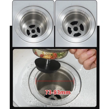 Phụ kiện lọc rác bồn rửa chén inox tay cầm, nút cao su siêu bền - Giá chỉ 13.000₫ 2 Phụ kiện lọc rác bồn rửa chén inox tay cầm, nút cao su siêu bền - Giá chỉ 13.000₫ 2