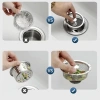 Phụ kiện lọc rác bồn rửa chén inox tay cầm, nút cao su siêu bền - Giá chỉ 13.000₫ 3