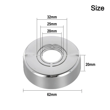 Phụ kiện mặt bích EHES - Vỏ trang trí tường & ống, thiết kế hiện đại, giá ưu đãi 21.647 VND