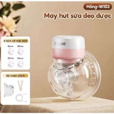 Phụ kiện máy hút sữa KIUMO: Van, màng silicon, phễu và cổ nối không dây - Giá chỉ 30.000 VND