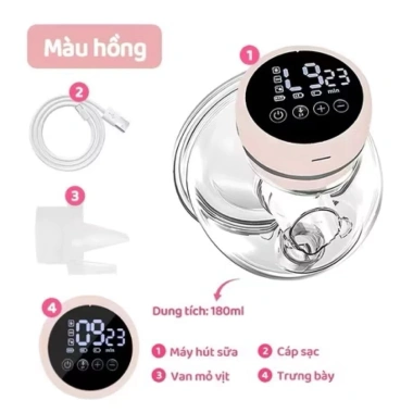 Phụ kiện máy hút sữa KIUMO: Van, màng silicon, phễu và cổ nối không dây - Giá chỉ 30.000 VND