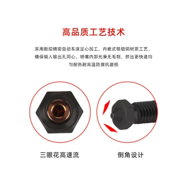 Phụ kiện máy in 3D E3D Volcano CHT - Vòi phun thép cứng ba lỗ siêu cứng, lưu lượng cao, chống mài mòn, chịu nhiệt YITZ - Giá chỉ 159.090 VND 4